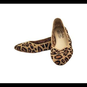 Skechers Cleo leopard print flats